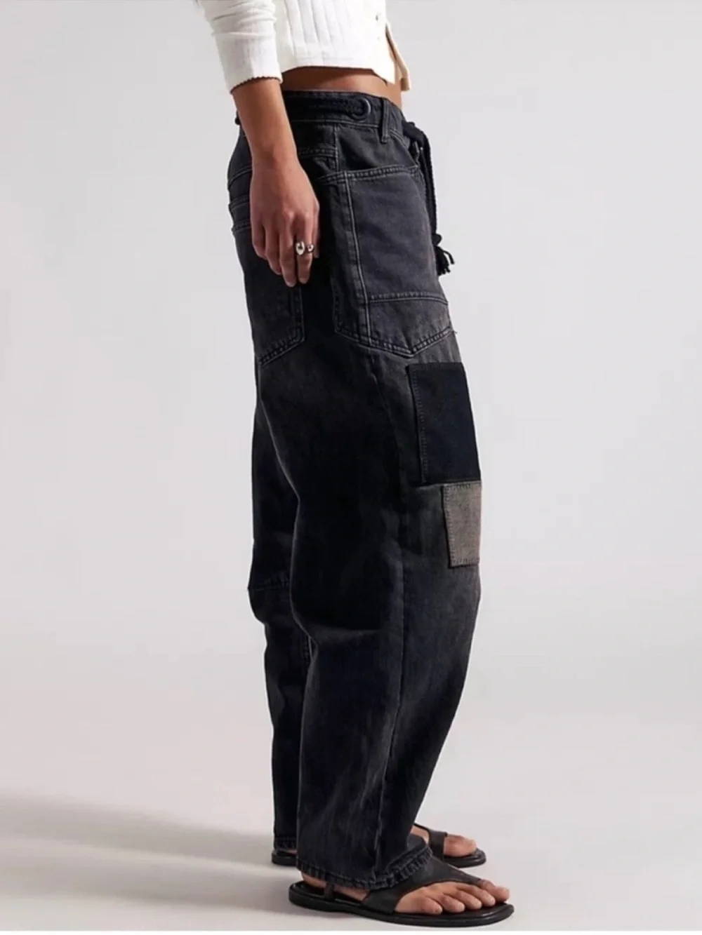 Free People Moxie Pull-On Barrel Jeans